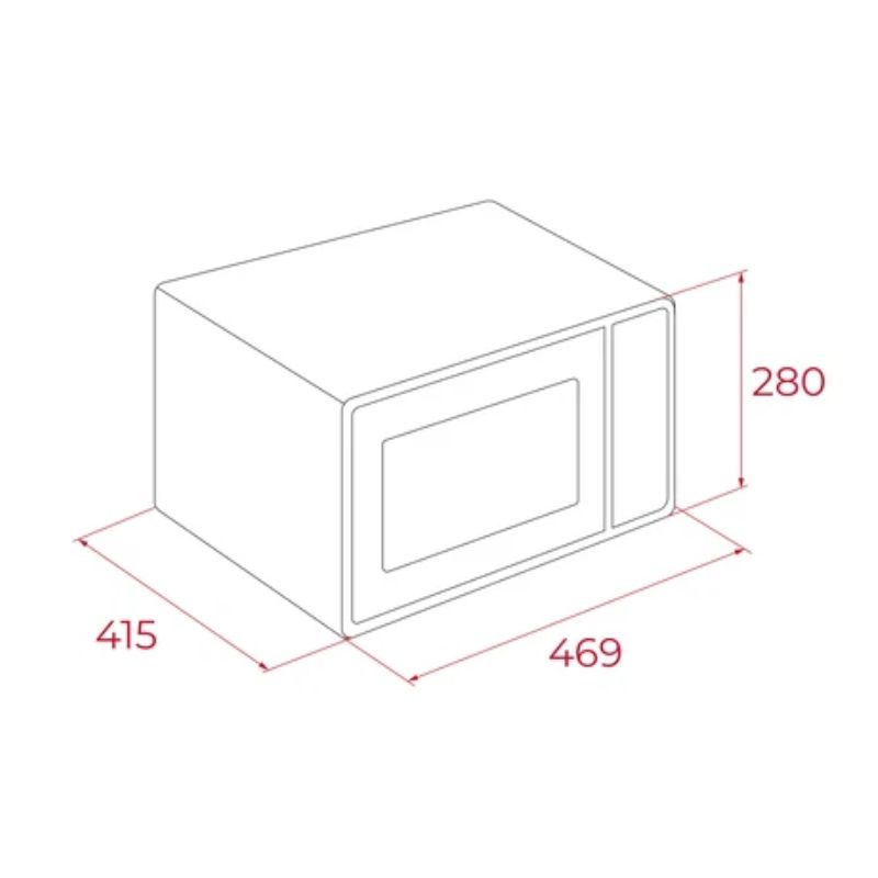 Kích thước lò vi sóng TEKA HMWE FS23 GC BK AirFry 112240003 Kích thước lò vi sóng TEKA HMWE FS23 GC BK AirFry 112240003