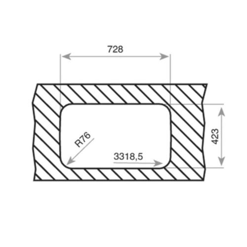 Lắp đặt Kích thước chậu rửa inox TEKA BE 74.43-20 3½ C/REB 10125121
